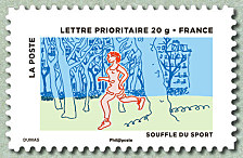 Image du timbre Souffle du sport