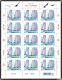 À bord d'un voilier - Feuille de 15 timbres