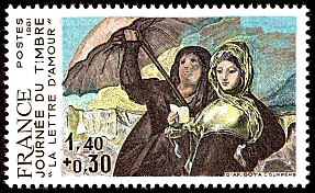 Image du timbre Goya «La lettre d'amour»