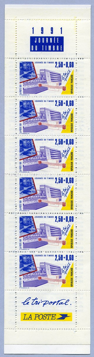 Image du timbre La bande carnet du tri postal