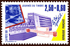 Image du timbre Le tri postal-Timbre issu du carnet