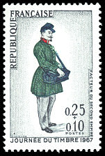 Image du timbre Journée du timbre 1967Facteur du Second Empire