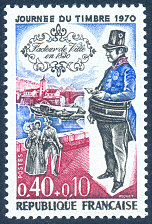 Image du timbre Journée du timbre 1970Facteur de ville vers 1830
