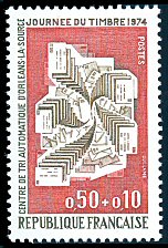 Image du timbre Centre de tri automatique d'Orléans - La Source