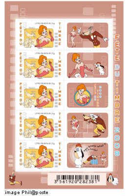 Image du timbre Mini-feuille Droopy et ses amis - La Girl