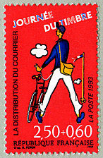 Image du timbre Journée du timbre 1993La distribution du courrier-Timbre avec surtaxe
