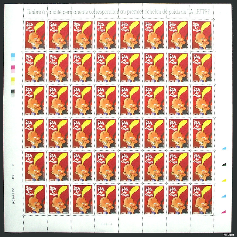 Image du timbre Feuille de 48 timbres de  Titeuf
