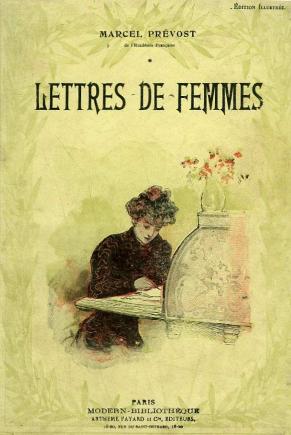 Couverture de l’ouvrage de Marcel Prévost «Lettres de femmes»