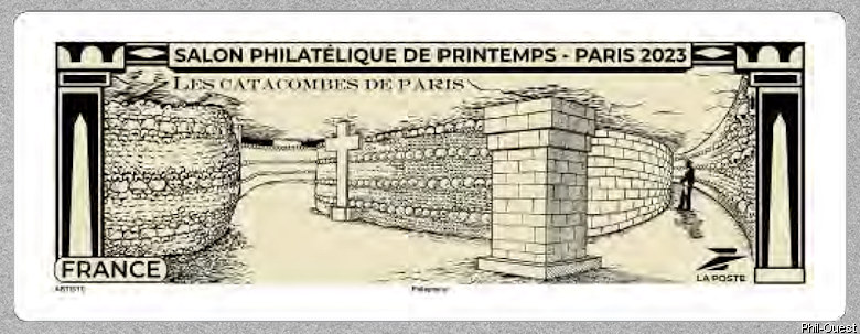 Image du timbre Les catacombes de Paris