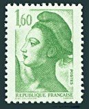 Image du timbre République, type Liberté -1F60 vert