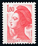 Image du timbre République, type Liberté - 1F80 rouge