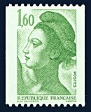 Image du timbre République, type Liberté - 1F60 verttimbre pour roulette