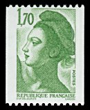 Image du timbre République, type Liberté - 1F70timbre pour roulette