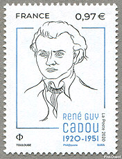 Image du timbre René Guy Cadou 1920-1951