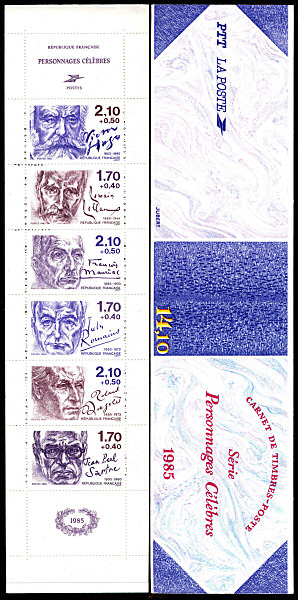 Image du timbre Carnet de personnages célèbres