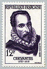Image du timbre Cervantes (1547-1616)