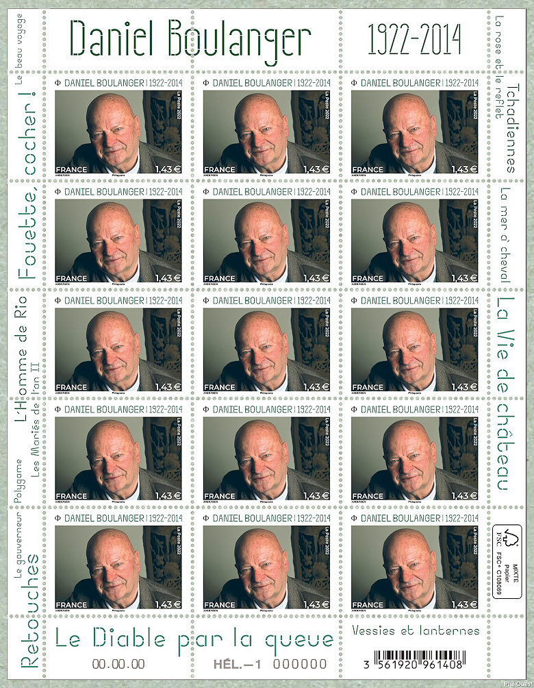 Image du timbre Daniel Boulanger 1922-2014