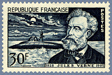 Image du timbre Jules Verne 1828-1905«20.000 lieues sous les mers»