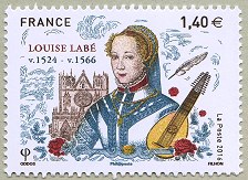 Image du timbre Louise Labé 1524-1566