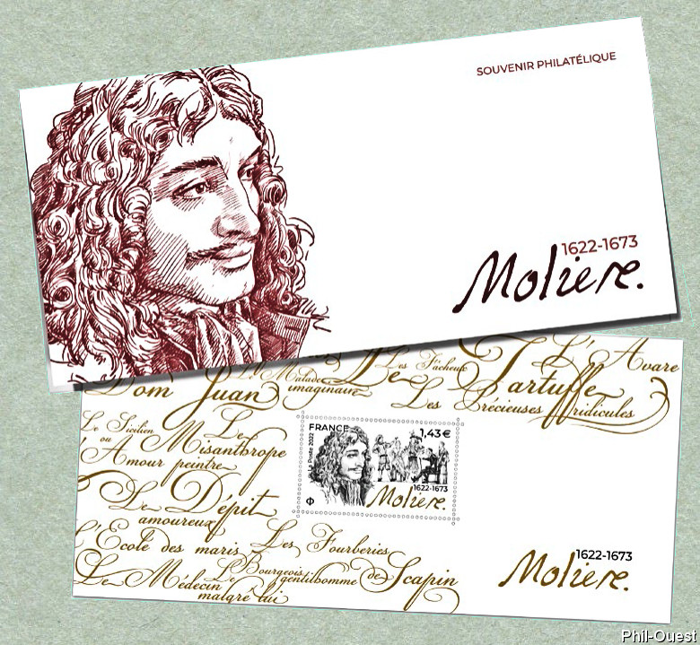 Image du timbre Molière 1622-1673