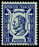Image du timbre Pierre de Ronsard  1524-15854ème centenaire de sa naissance