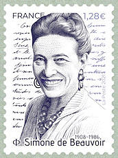 Image du timbre Simone de Beauvoir 1908 - 1986