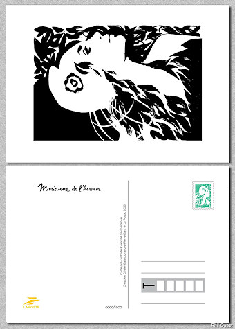Carte postale de la Marianne d´Olivier Balez