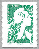 Image du timbre Timbre autoadhésif pour lettre verte de 20 g