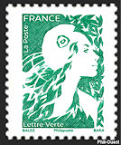 Image du timbre Marianne 2024 pour lettre verte