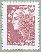 Image du timbre 0,95 euro vieux rose