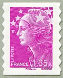 Image du timbre 1,35 euro fuchsia  autoadhésif