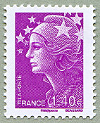 Image du timbre 1,40 euro fuchsia