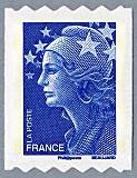 Image du timbre Marianne de Beaujard sans valeur faciale bleu pour roulette