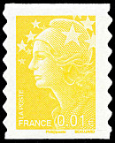 Image du timbre Marianne de Beaujard 0,01 €