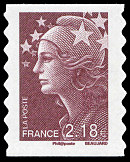 Image du timbre Marianne de Beaujard 2,18 €