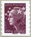 Image du timbre Lettre prioritaire 250 g France brun autoadhésif