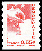 Image du timbre Démocratie