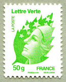 Image du timbre Lettre verte 50g
