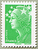 Image du timbre Sans valeur faciale vert