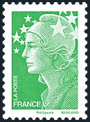 Image du timbre Sans valeur faciale vert
