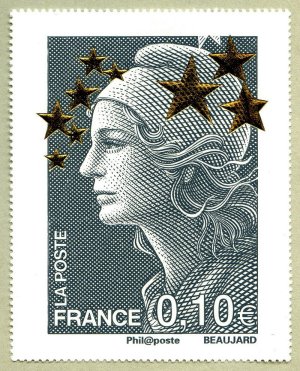 Image du timbre Marianne de Beaujard 0,10 euro