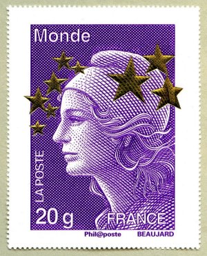 Image du timbre Marianne de Beaujard 20g Monde