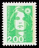 Image du timbre Marianne de Briat 2F vert clair