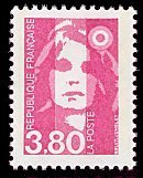 Image du timbre Marianne de Briat 3F80 rose