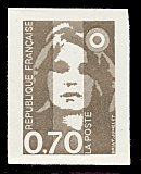 Image du timbre Marianne de Briat 0F70 autoadhésifTimbre pour carnet N°  YT 1503