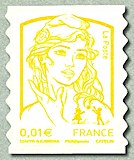 Image du timbre Marianne de Ciappa et Kawena 0,01 euro
- Timbre autoadhésif