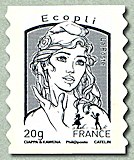 Image du timbre Marianne de Ciappa et Kawena-Ecopli jusqu'à 20g