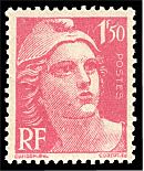 Image du timbre Marianne de Gandon, 1 F 50 rose