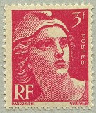 Image du timbre Marianne de Gandon 3 F rose