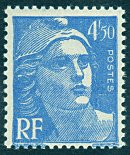 Image du timbre Marianne de Gandon 4 F 50 bleu